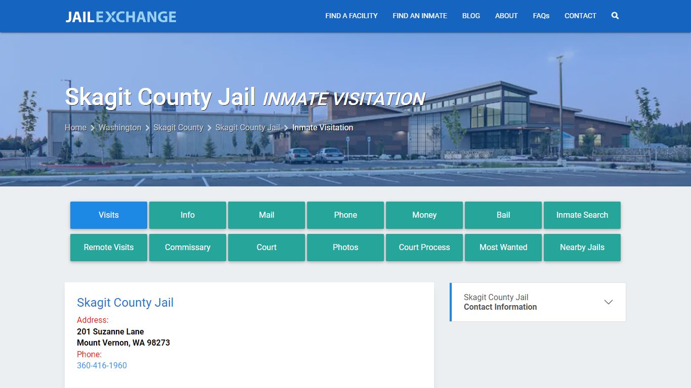 Inmate Visitation - Skagit County Jail, WA - Jail Exchange
